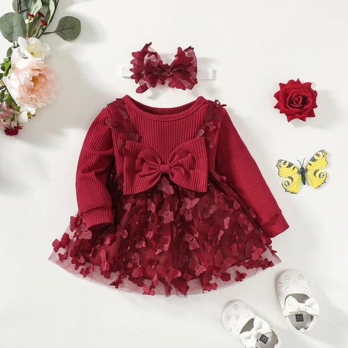 Baby Kleider für Mädchen Kleid Kind Baby Süß Prinzessin Kleid Säuglingsmode - Bild 8 von 17