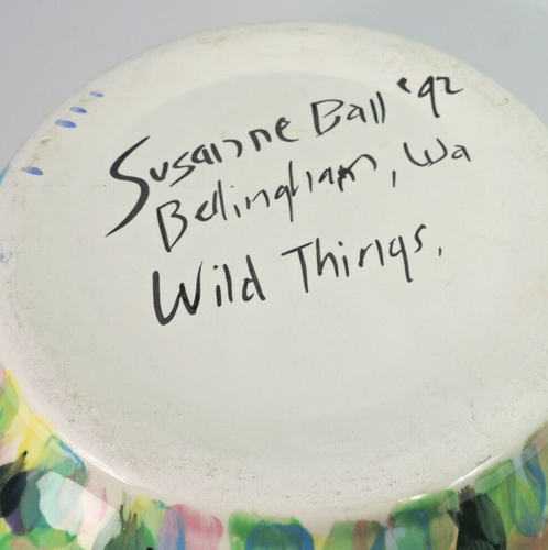 SUSANNE BALL (FREEBERG) ORIGINAL "WILD THINGS" SALAD / PASTA BOWL - Picture 4 of 6