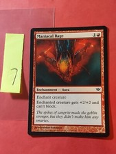 2009 Magic The Gathering Conflux #68 Maniacal Rage, C, Red, NF, cd7