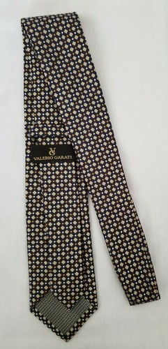 Men 58 inches Multicolor Valerio Garati Handmade 100% Polyester Necktie preowned - Picture 2 of 3