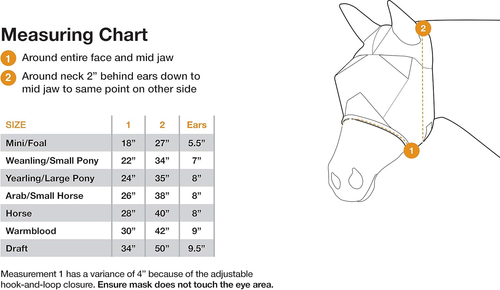 Crusader Designer Horse Fly Mask with Ears - Picture 3 of 12