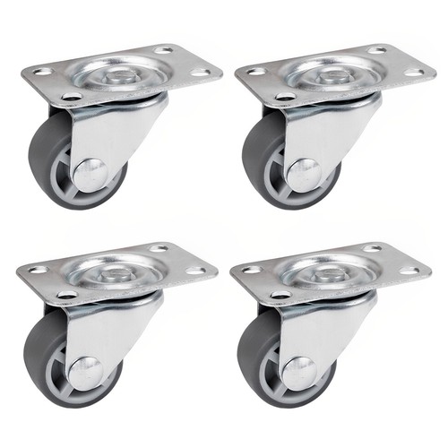 Möbelrollen Transportrollen Lenkrollen 4 Set 25mm/ 30mm/ 40mm/ 50mm Rollen TPE - Bild 5 von 8