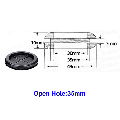 16 - 130mm Blanking Rubber Grommets Closed Blind Plugs Closed Bungs Wire Protect - Picture 16 of 32