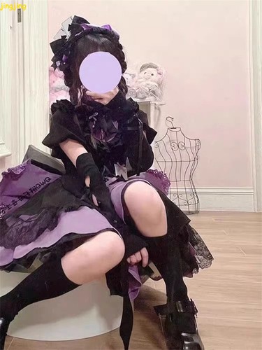 KUROMI Magical Girls' LOLITA Dress Cosplay JSK JK Cute Princess Dress Knee Gifts - Picture 12 of 14
