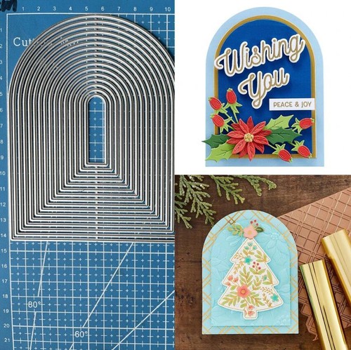 Metal Cutting Dies Arches Frames DIY Scrapbooking Embossing Card Crafts Stencils - Bild 1 von 4