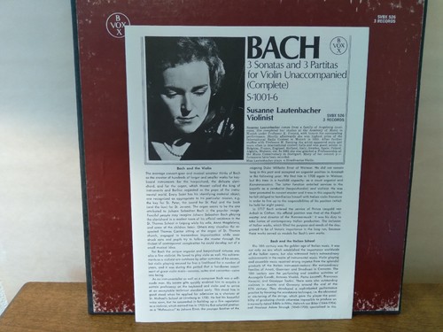 Lautenbacher - Bach 3 Sonatas and 3 Partitas for Violin Unaccompanied (Complete) - Picture 8 of 11