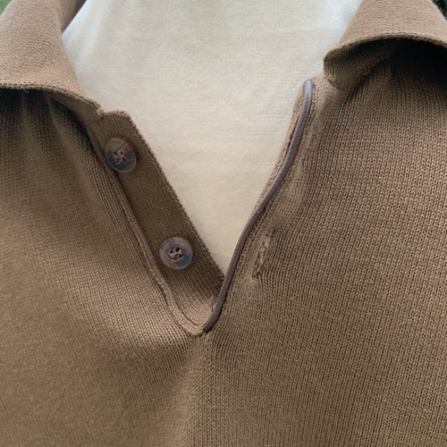 MENS BROWN MASSIMO DUTTI 100% COTTON JUMPER SIZE L - Picture 2 of 5