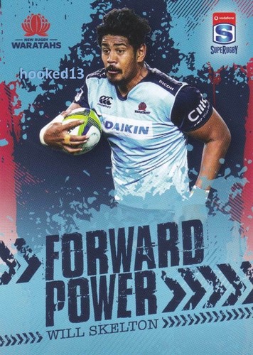 2017 TapNPlay Super Rugby Union FORWARD POWER Will Skelton WARATAHS #FP-08 - Imagen 1 de 2