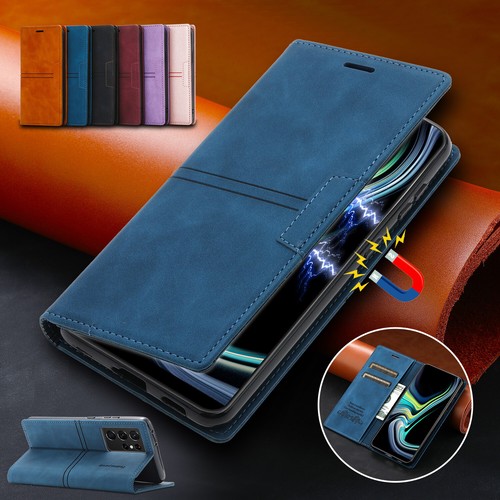 For Samsung Galaxy S24 S23+ S22 Ultra S21 S20 FE Note20 Leather Wallet Flip Case - Picture 11 of 49