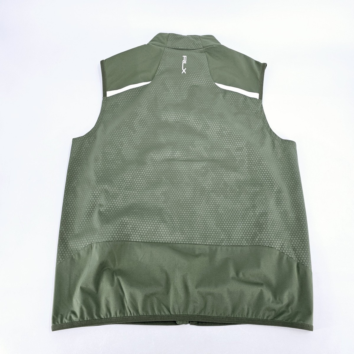 RLX Ralph Lauren Golf 7/15 Vest Mens MEDIUM M Green Active
