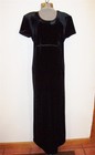 Motherhood Maternity Vintage Black Velvet Empire Waist Dress Euc Small
