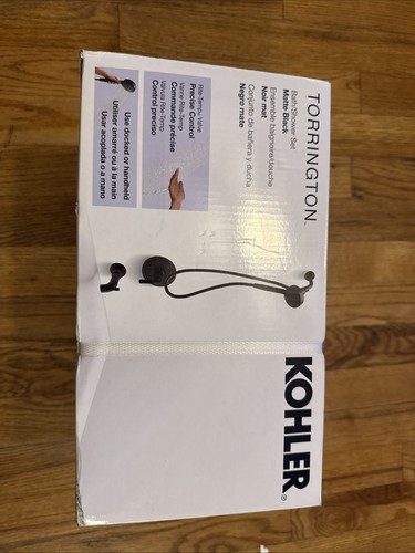 KOHLER Torrington 1 Handle Tub and Shower Faucet 1.75 GPM in. Matte Black Valve