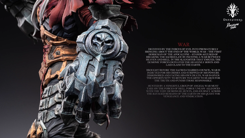 2025NEW Demon Flame Studio Darksiders War Resin Model H28cm Uncolored Unpolished - Picture 7 of 14