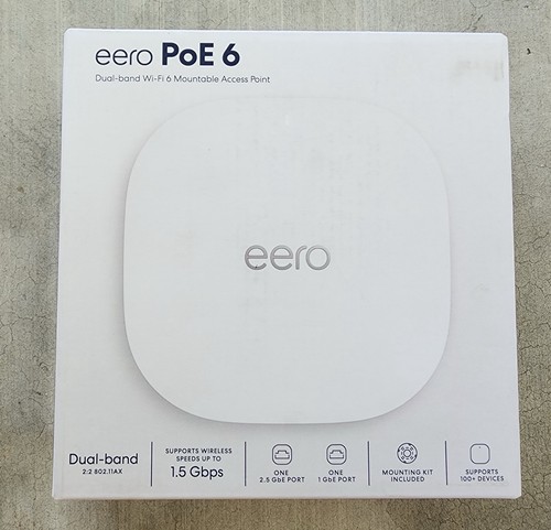 Eero PoE 6 Dual-Band Wi-Fi 6 Mountable Access Point BRAND NEW SEALED in BOX