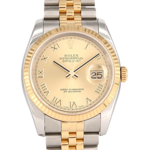 Authentic ROLEX Datejust 116233 SSxYG Automatic Serial Info:D Serial #270-00...