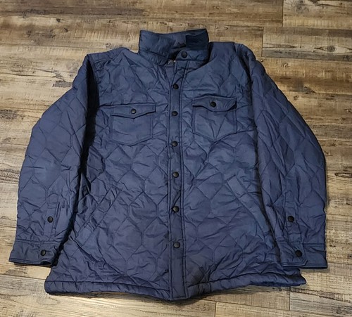 Red Head Ranch Quilted Blue Jacket Size Large.        1500