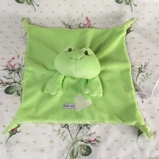 Baby Gund Green Frog Baby Love Satineesnug 4030402 Lovey Security Blanket