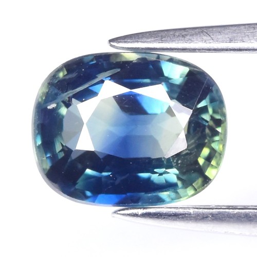 💎 0,77ct 5,7x4,5mm VS Kissen Natur Blau Grün Saphir - Beheizt, Australien