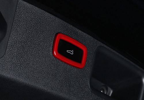 For Porsche Panamera 2013-2016 Bright Red Car Rear Door Trunk Switch Cover Trim - Picture 4 of 6