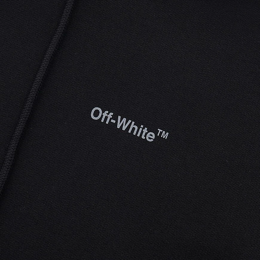 OFF WHITE Felpa con cappuccio slim Off White uomo Diag Outline 36663625