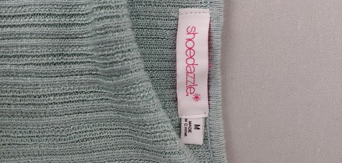 Shoedazzle Damen Tank Top Gr. M Mintgrün Rippstrick Viskosemischung Ärmel - Bild 10 von 12