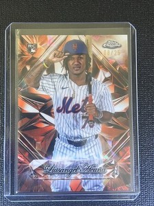 2025 Topps Chrome Sapphire Luisangel Acuna Orange Sapphire Selections /25 RC