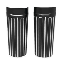 Arlen Ness 20057 10-Gauge Fork Boot Covers - (+2in.) Black