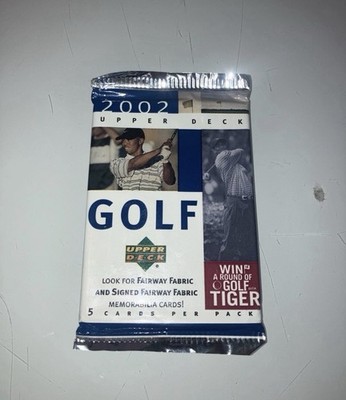 2002 Upper Deck Golf HOBBY Pack Look4 Tiger Woods Mickelson Nicklaus AUTO