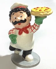 Rare 1994 Showbiz/ Chucky Cheese Pizza Pasqually Chef PVC Figure Approx 2.5”