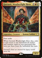 Gerrard, Weatherlight Hero Commander 2019 NM White Red Rare MAGIC CARD ABUGames