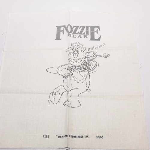 Vintage Muppets Fozzie Bear Stamped Crewel Kit 8"×10" 1980 Jim Henson Tennis - Picture 9 of 19