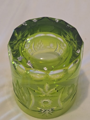Nachtmann Bleikristall Emerald Green Old Fashioned Traube Glass - Picture 4 of 8