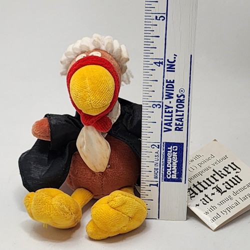 Vintage Atturkey at Law Gund Turkey Plush STAINS 1994 Sandra Boynton - Picture 2 of 14