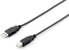 Equip USB 2.0 cable A-plug/B-plug black 1,0m