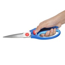 Spring-Loaded Easy-Cut Scissors   Arthritis-Friendly Soft Grip, Ultra Sharp S...