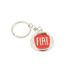 Fiat Logo Red Keychain