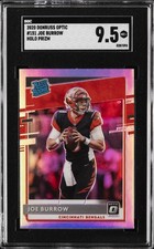 2020 PANINI DONRUSS OPTIC HOLO PRIZM #151 JOE BURROW ROOKIE RC SGC 9.5