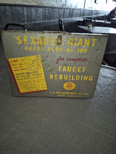 Rare SEXAUER System Faucet Rebuilding Unit - Handy Andy Kit - Vintage Toolbox - Bild 14 von 16