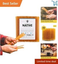 Honey Sticks Bulk 50 Pack Pure Wildflower Easy Open On-the-Go Snacks