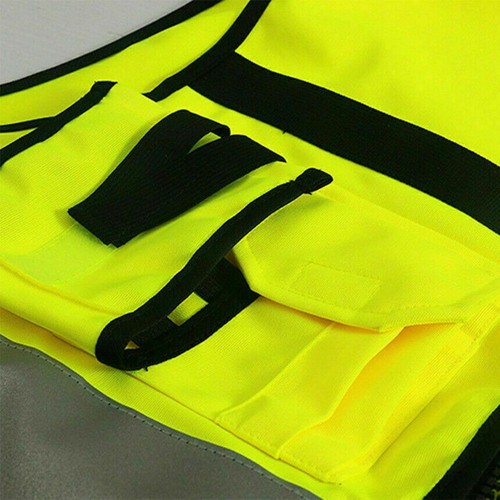 Chaleco de seguridad reflectante chaqueta de conducción trabajador noche chaleco de seguridad N. - Imagen 5 de 12