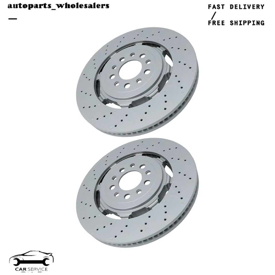 Rotores de freno delanteros diestro y derecho 68306761AA para Alfa Romeo Giulia Stelvio Quadrifoglio Foto 3 de 4