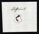 18. Jh. Klaffschinck Handschrift Manuskript Wappen manuscript coat of arms