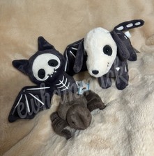   RARE  RETIRED  NWT Jellycat Skeledog Dan - Skelebat Jim - Ooky Spider Bundle