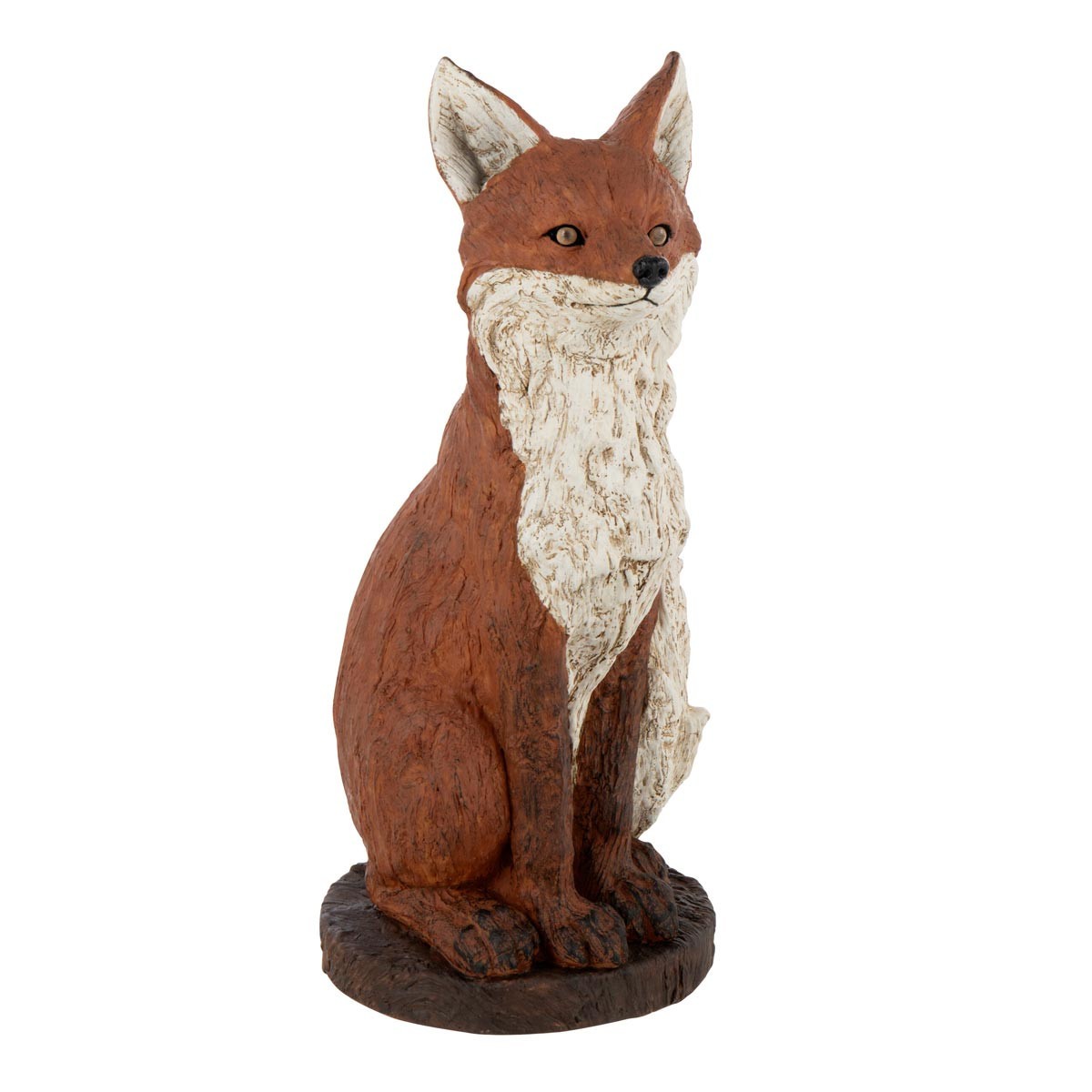Statue renard assis automn une touche de poésie sauvage et de chaleur pour votre terrasse