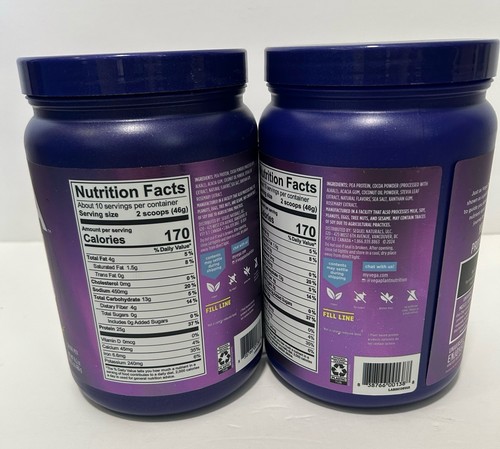 2Pack VEGA Plant-Based Essential Protein, Creamy Chocolate, 1.2LB, EX: 10/2026 - Picture 2 of 3