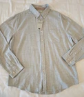 NWT The Normal Brand Midcoast Cotton Button Up Men's Shirt Size XL Gray Stripe