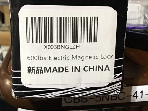 12V Electric Magnetic Door Lock Electromagnetic 600LB (280KG) Access Control - Picture 5 of 11