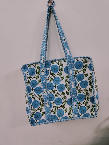 Indische gesteppte Tragetaschen Schultertasche Baumwolle Tasche Baumwolle Accessoires Geschenke - 2er Set - Bild 4 von 6