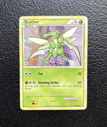 Pokémon TCG - Scyther 65/90 - Vintage Rare - HGSS Undaunted *NM/LP - Picture 1 of 2