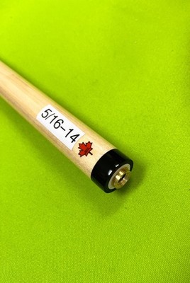NEW!  Han's Delta 5/16'' x 14 PILOTED PRO TAPER MAPLE CUE STICK SHAFT